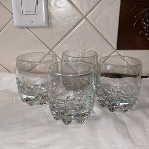new set of 4 Bormioli Rocco Galassia Juice rocks  Glass